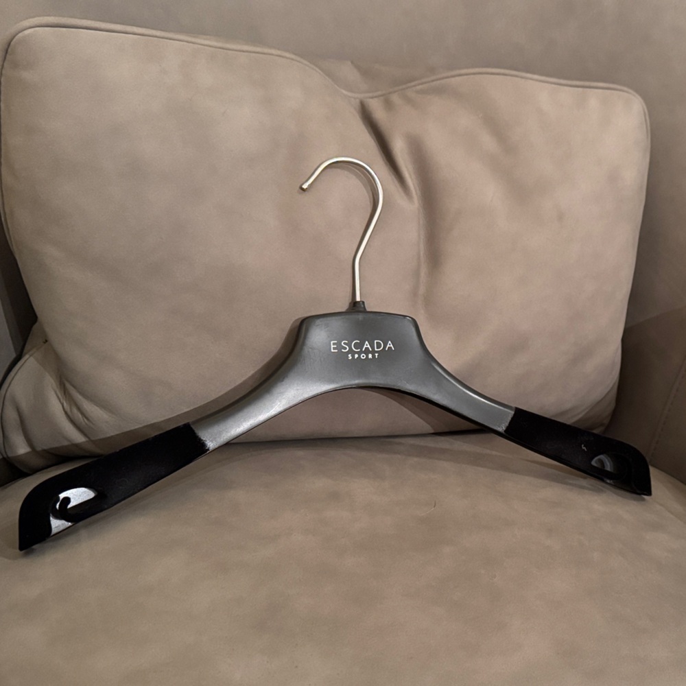 Escada Black and Silver Clothing Hanger